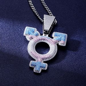 Un colgante circular único con tres flechas, con diamantes de moissanita coloridos de claridad D VVS, en plata de ley 925, listo para enviar. - Product Image 3