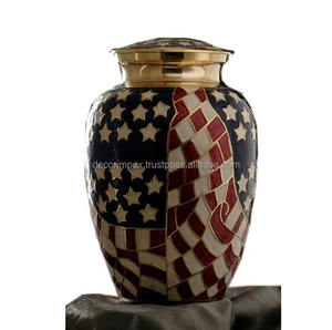 Nouveau et chaud urnes de crémation pour adultes fabriquées à la main urne funéraire urne en métal blanc fabricant et exportateur de crémation de haute qualité - Product Image 4