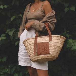 Woven Seagrass Tote <b>Bag</b> <b>Straw</b> Handbag Summer Shoulder Purse for Travel Beach Daily Use - Product Image 2