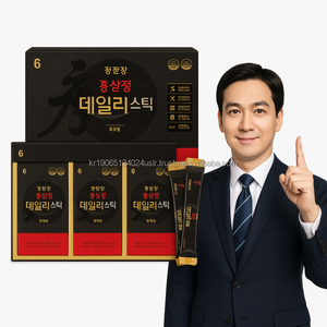 Toma de energía de ginseng coreano con extracto de raíz de Panax de 6 años, 30 palos, bebida de vitalidad herbal - Product Image 1