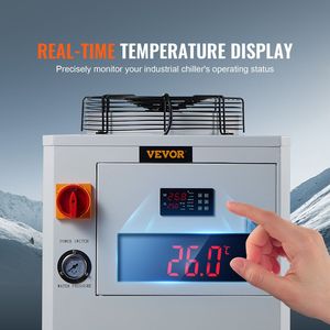 เครื่องทำความเย็นอุตสาหกรรม 1500W รุ่น CW6000 ระบบทำความเย็นอุตสาหกรรม 1500W พร้อมถังน้ำขนาด 15 ลิตร อัตราการไหลของน้ำ 65 ลิตร/นาที - Product Image 5