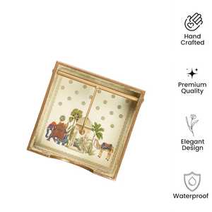 Boîte à mouchoirs en émail pour console, support de papier design, décoration moderne pour la maison, pièce d'appoint de luxe - Product Image 2