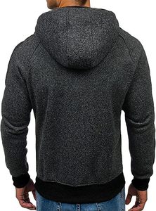 Slim fit mens sherpa woolen zip up hoodie oversized <b>thick</b> warm cotton <b>blanket</b> comfortable winter outerwear - Product Image 4