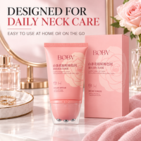 BOBV Camellia Collagen Pro-Xylane Krim Leher Roll-On Pengencang dan Melembapkan Perawatan Leher Harian