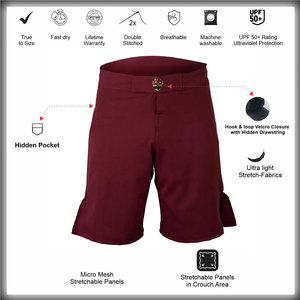 Pantalones Cortos de Lucha de Alta Calidad, Ligeros y Duraderos para Hombre, Tejido Transpirable de Secado Rápido, Cintura Elástica, para Gimnasio, Boxeo, Entrenamiento de MMA - Product Image 5