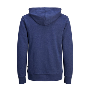 Sweat-shirt à capuche gris pour homme, coupe classique, 100% coton molletonné, pull décontracté avec poche avant, coupe-vent d'hiver, écologique - Product Image 5