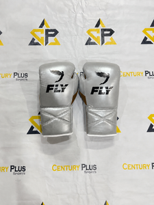 Top Selling High Quality Fly Super <b>Lace</b> White/Orange Boxing Gloves Professional Training Real Cowhide Leather Fly Boxing Gloves - Product Image 2
