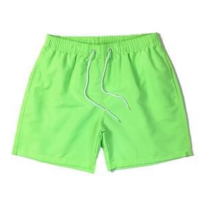 Custom Green Orange 100% Polyester Mesh Breathable Eco-Friendly Mid Waist Drawstring Closure Quick Dry Plus Size Men's <b>Shorts</b> - Product Image 2
