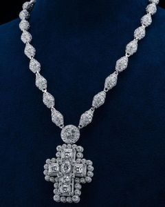 Customized 20mm Cuban Link Moissanite <b>Chain</b> 925 Sterling Silver Rose Gold Finish High Quality <b>Iced</b> Jewelz D VVS Necklace - Product Image 1