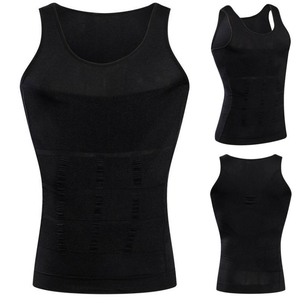 Customized Breathable Hot Selling Men Slimming Body Shapewear Fitness Compression Body Shaper Vest - Product Image 5
