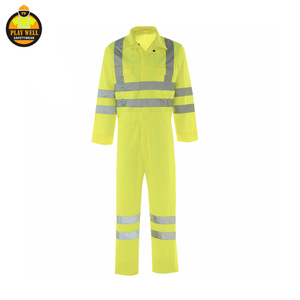 Combinaison de travail haute visibilité réfléchissante personnalisable en usine – Vêtements de sécurité réfléchissants - Product Image 4