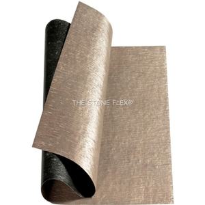 Ultra Flex D Cobre Cuarcita Chapa de piedra flexible Azulejo Diseño moderno Acabado natural Pulido Aplicación exterior TSF - Product Image 2
