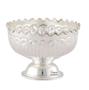 Cuenco para servir frutas de acero inoxidable con acabado plateado de alta calidad para hoteles, restaurantes y bares - Product Image 1