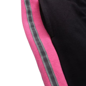 Maanify Women's Black <b>Pink</b> Solid Vintage Style 2 in 1 <b>Tracksuit</b> <b>Set</b> Hooded Full Sleeve Loose Fit with Side Pockets Winter Wear - Product Image 6