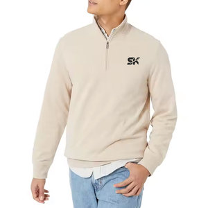 Sweat-shirts d'hiver pour hommes, couleur unie, fermeture éclair, sweat-shirts simples, vêtements de mode pour hommes - Product Image 1