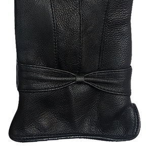 Gants en cuir véritable pour femmes, vente en gros, haute qualité, poignet élastique, doux, à doigts entiers, décontractés, mode, usage quotidien, hiver, pour dames - Product Image 5
