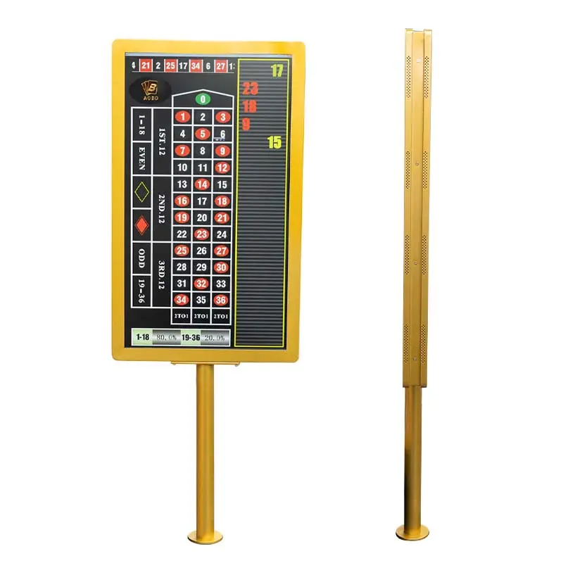 Sòng Bạc máy chủ hai mặt tùy chỉnh 27 inch cung cấp Màn hình hiển thị Roulette đánh Bạc hai mặt