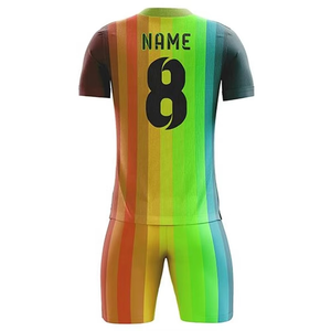 ชุดเสื้อฟุตบอลแขนสั้นแบบแห้งเร็ว โพลีเอสเตอร์ 100% สกรีนลายตามสั่ง สีดำขาว คอกลม - Product Image 5