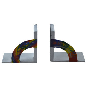 Sujetalibros LGBT con Diseño de Arcoíris del Amor Gay, Resistentes, para Hogar u Oficina, Decorativos, para Estantes, con Temática de Lujo - Product Image 4