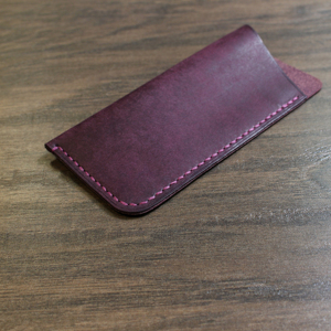 Étui à lunettes vintage en cuir véritable, pochette de luxe souple et fine en cuir de vachette, housse de protection faite à la main pour lunettes de lecture, pour hommes LGC-0159 - Product Image 4