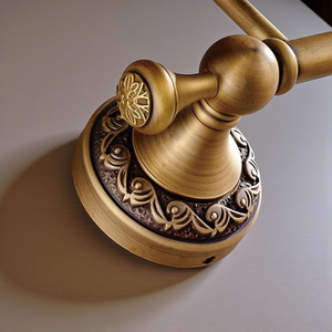 Classic Brass <b>Toilet</b> Paper Holder Wall Mounted With Floral Design Antique Finish Bathroom <b>Accessory</b> - Product Image 4