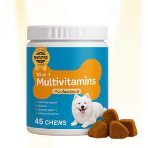 OEM ODM 10-en-1 Multivitamines à croquer pour chiens et chats – Soutien immunitaire, articulations, peau, pelage et digestion – Friandises molles – Vente en gros - Product Image 1