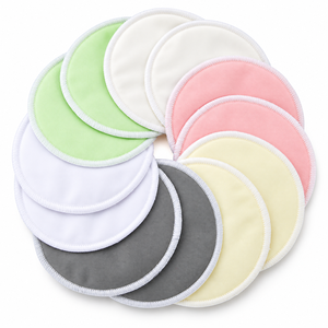 Almohadillas de Bambú Orgánico para Lactancia |   Almohadillas de Lactancia Lavables y Reutilizables |   Almohadillas Absorbentes Suaves para el Pecho para un Uso Diario Cómodo - Product Image 1