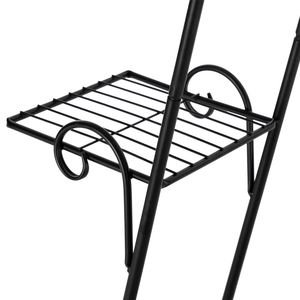 Artisasset Scaffale per Piante in Vaso ad Arco Alto da 31 Pollici, Confezione Singola, Vernice Nera, 4 Livelli con 6 Strisce Verticali - Product Image 5