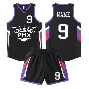 Conjunto de Camiseta de Baloncesto Sublimada Personalizada, Cuello en V, Sin Mangas, Impresión de Nombre y Número del Equipo, Secado Rápido, Unisex para Adultos, Todas las Temporadas - Product Image 2
