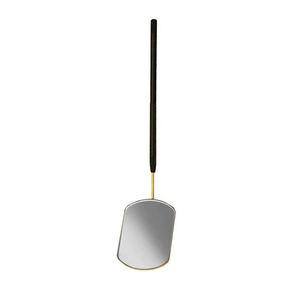 Personalized Stainless Steel Silver Finish Oval Shape Lighted <b>Pocket</b> Cosmetic Mirror Custom Logo - Product Image 3