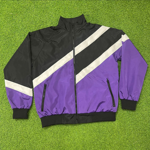 Custom Tracksuit Nylon Sweatsuit Zip up Windbreaker Suit Zipper <b>Jacket</b> Hooded Set 100% Nylon Short Set - Product Image 3