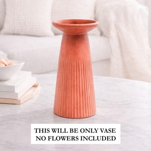 Hot Selling ceramic <b>vase</b> ribbed flower <b>vase</b> matte finish <b>decorative</b> <b>vase</b> Nordic home decor pampas grass <b>vase</b> - Product Image 3