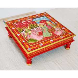 Único indio pintado madera Bajot decorativo decoración del hogar artículo - Product Image 2