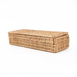 Cajas de ratán para un almacenamiento elegante y decorativo, caja con tapa trenzada a mano, organizador de cestas, suministro directo de fábrica. - Product Image 6