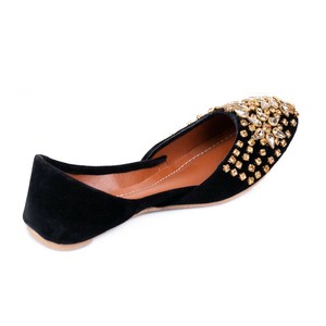 Super Women Ethnic Handmade Embroidered Designer Women Khussa Flat Footwear <b>Jutti</b> Color Block Khussa Wholesale Custom Printed - Product Image 1