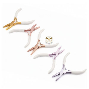 Pinzas de Acero Inoxidable para Extensiones de Cabello, Anillos Micro Nano, Herramienta de Eliminación de Queratina, Pinzas Profesionales de Peluquería para Salón - Product Image 1