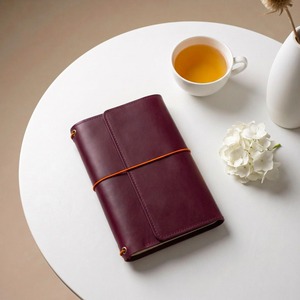 Customized Leather Journal Trifold <b>A5</b> Travel Case Personalized <b>Diary</b> Cover Refillable Gift - Product Image 2