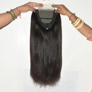 Peluca de encaje de cabello humano Remy indio glamuroso, rizado profundo, con doble trama a máquina, línea de cabello pre-arrancada, logotipo personalizado, volumen definido - Product Image 3