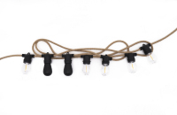 Guirlande lumineuse LED Wild Land S14 avec design en corde de chanvre synchronisable, étanche IPX4, portable pour l'extérieur et la voiture