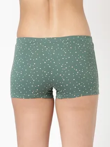 กางเกงในขาสั้นผู้หญิงผ้าฝ้ายพรีเมียม 100% คุณภาพสูง พิมพ์ลายดอกไม้ ปิดคลุมดี  รับผลิตตามสั่งจากโรงงานโดยตรง พร้อมสกรีนโลโก้ - Product Image 6