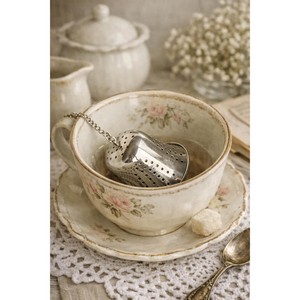 Standard Design Metal <b>Infuser</b> with Sleek Silver Shaded Finished Perfect for Kitchenware Coffee <b>Tea</b> and Espresso Brewing Supplies - Product Image 3