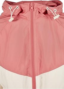 Chaqueta cortavientos impermeable con capucha, informal, estilo urbano, con bloques de color, plegable, para viaje. - Product Image 4