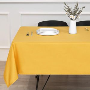 Square 54 X 54 Inch Tablecloth Stain Wrinkle Resistant Washable Polyester Decorative Fabric <b>Cover</b> Easy Care <b>Table</b> <b>Cover</b> Di - Product Image 4