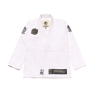 Nouveautés Brésiliennes Blanches Respirantes Coupe Ample Logo Personnalisé Shoyorol Kimono BJJ Uniforme Arts Martiaux 100% Coton Lot 60 - Product Image 1