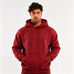 Vente en gros de sweats à capuche en coton surdimensionnés pour hommes, avec des modèles à épaules tombantes et des modèles style skate pour les détaillants américains - Product Image 4