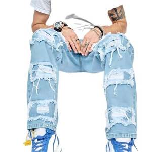 GENERSA SPORTS – Jean en denim extensible léger et respirant pour homme, style hip-hop, délavé aux enzymes, en velours côtelé mi-lourd, idéal pour l'automne - Product Image 5