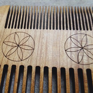 Natural Neem Wooden Eco-Friendly Waterproof Hair Comb Anti-Static <b>Beard</b> Styling Dabble Side Tooth Hair <b>Care</b> Accessory Orion - Product Image 3