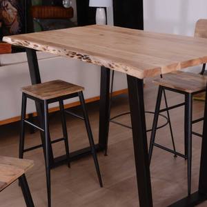 Mesa alta Vandana Urban Structure 190cm Jaffna, estilo moderno, madera maciza y metal - Product Image 4