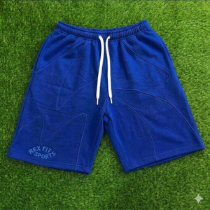 Shorts de basket-ball pour hommes personnalisés OEM, imprimés, en coton respirant, pour la course et l'entraînement, vente en gros - Product Image 3