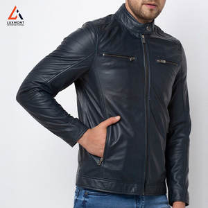 Veste en cuir pour homme véritable avec doublure douce et design moderne, idéale pour l'automne et l'hiver, veste d'hiver pour homme - Product Image 4